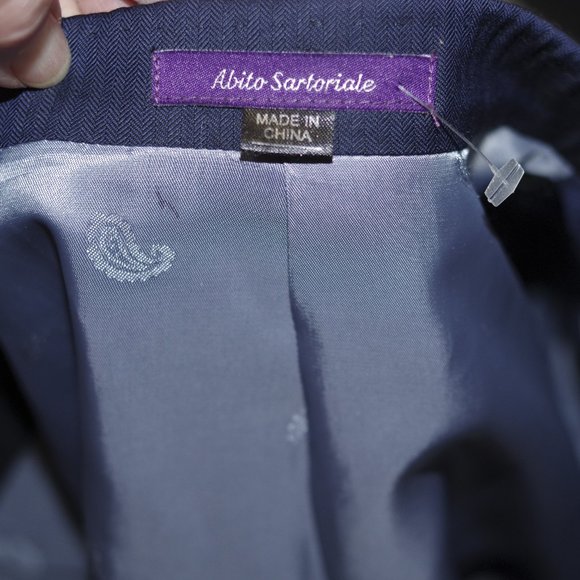 Bartorelli Napoli Biella Lafinicio Super 120's Blue Wool Men Blazer 50 - Picture 5 of 8